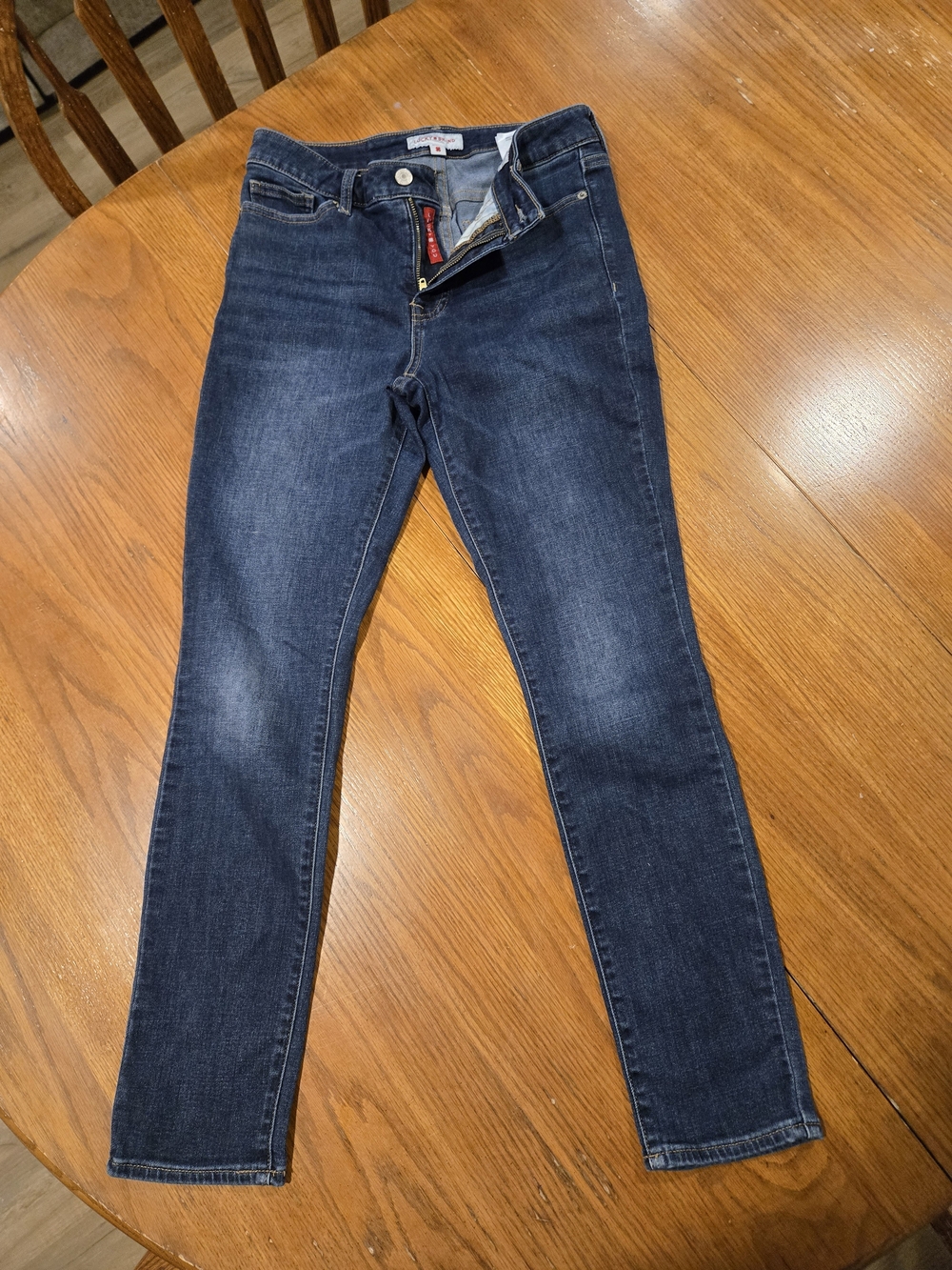 Lucky Brand Hayden Skinny Blue Jeans Women's Size 6/28 Regular Dark Wash